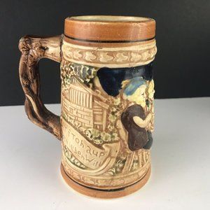 Enesco German Beer Stein Men Mug Cup W Germany vtg